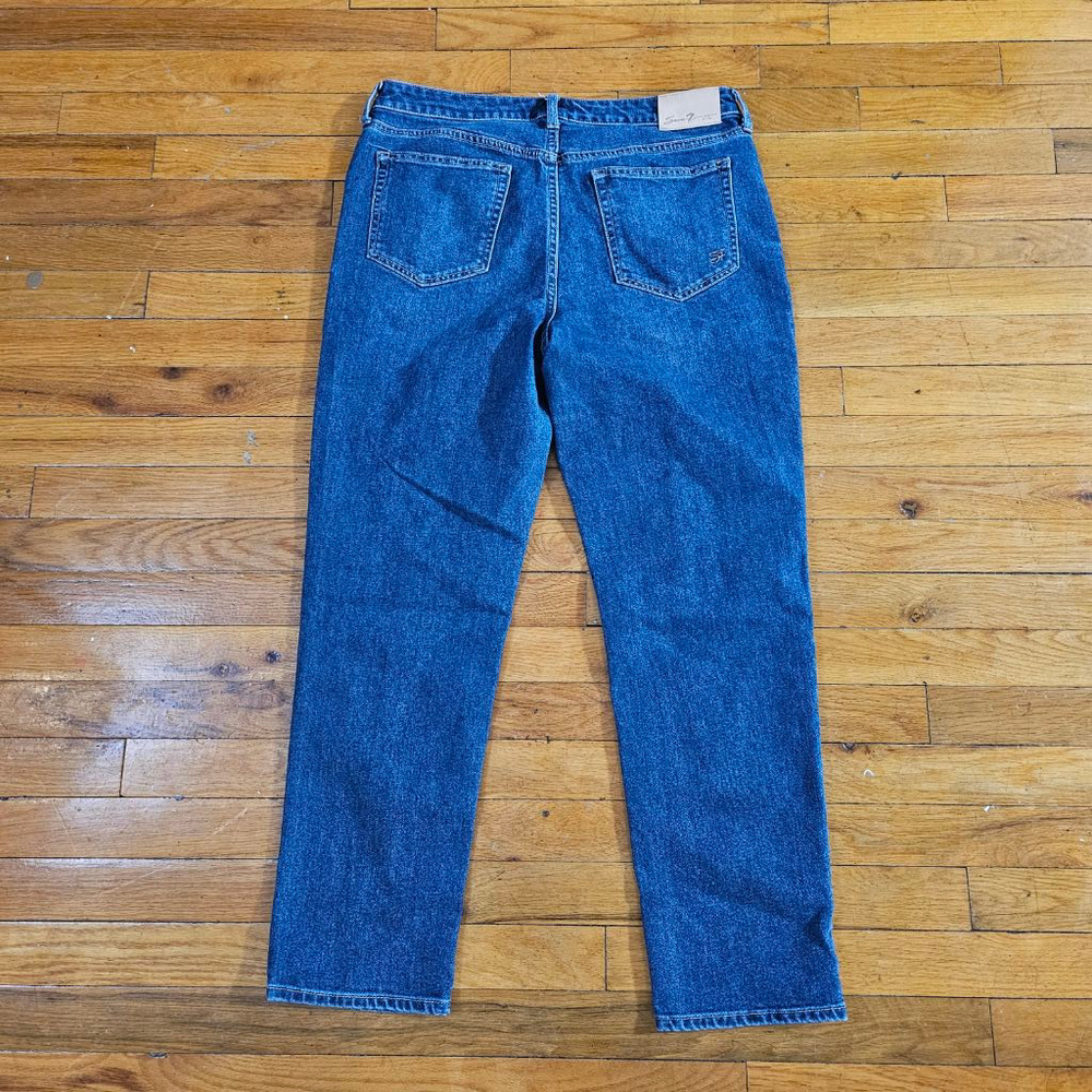 Seven7 Women Slim Straight Jeans Blue Size 10 - Picture 7 of 10